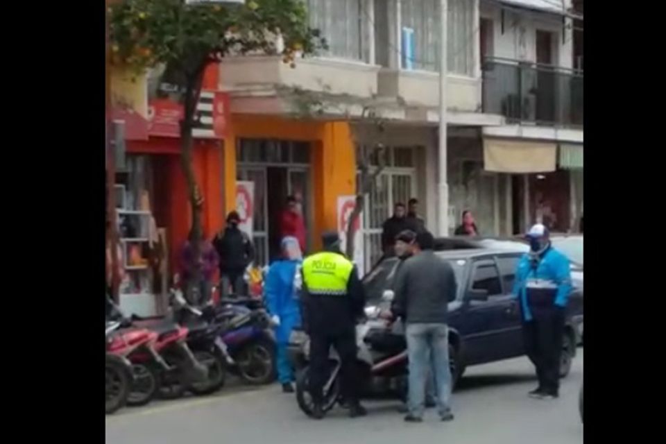 Incidente en centro de Monteros. 
