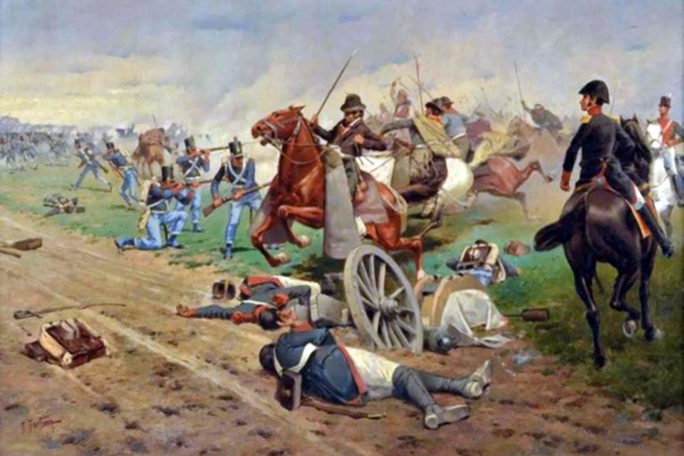 La Batalla de Tucumán, pintura de Francisco Fortuny (1865-1942)