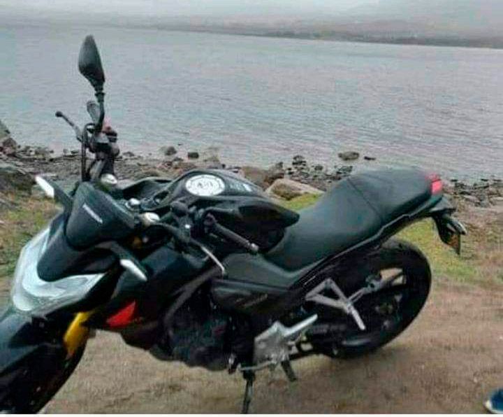 La moto que fue robada el domingo por la tarde.