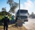Se incendió un colectivo que trasladaba a 20 jugadoras tucumanas de hockey Colectivo incendiado hockey